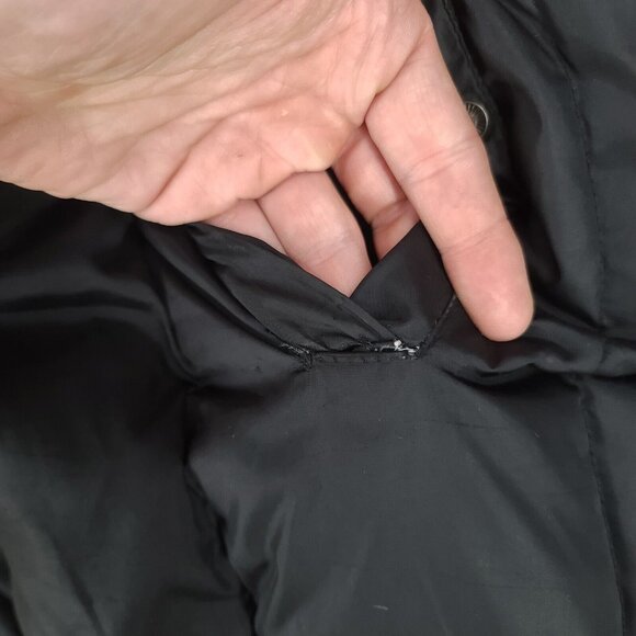 Marc New York Jacket Womens Xl Black Down Puffer Parka Hooded Faux Fur - Picture 6 of 13